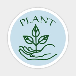 Plant Peace - Vintage Anti-War Political Button Magnet